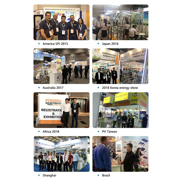 Exhibition of solar mid clamps