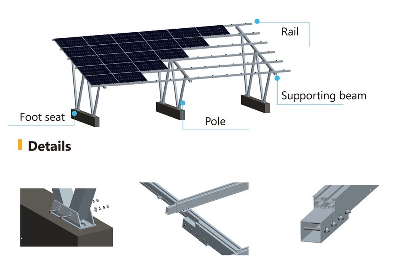 Pv Module Carport Detail Pv Module Carport Detail