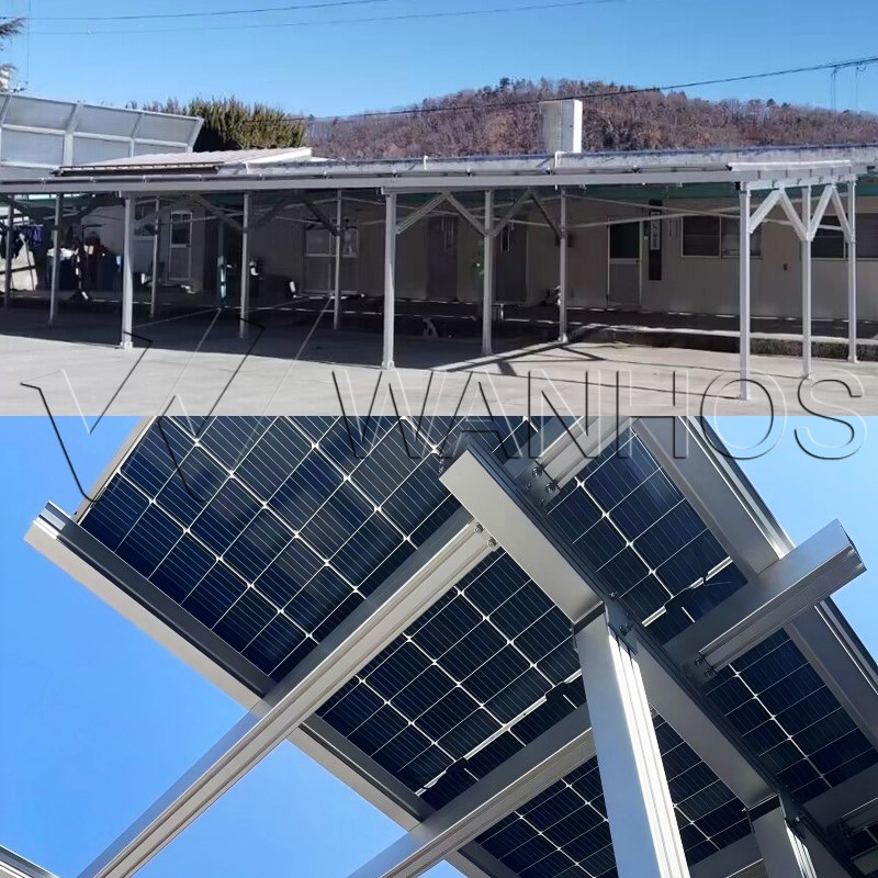 Solar Car Canopy System Real Scene Solar Car Canopy System Real Scene