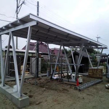 PV Carport szerelés Syustem Solar Garagem