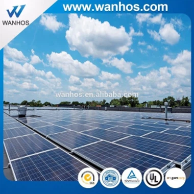 Napelemes rendszer Napenergia rendszer Előtöltött napelemes rendszer sérült lapos tető nélkül