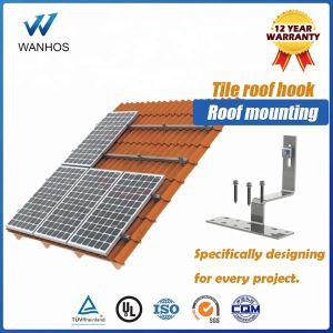 Solar rozsdamentes acél csempe kerámia tetőhorog